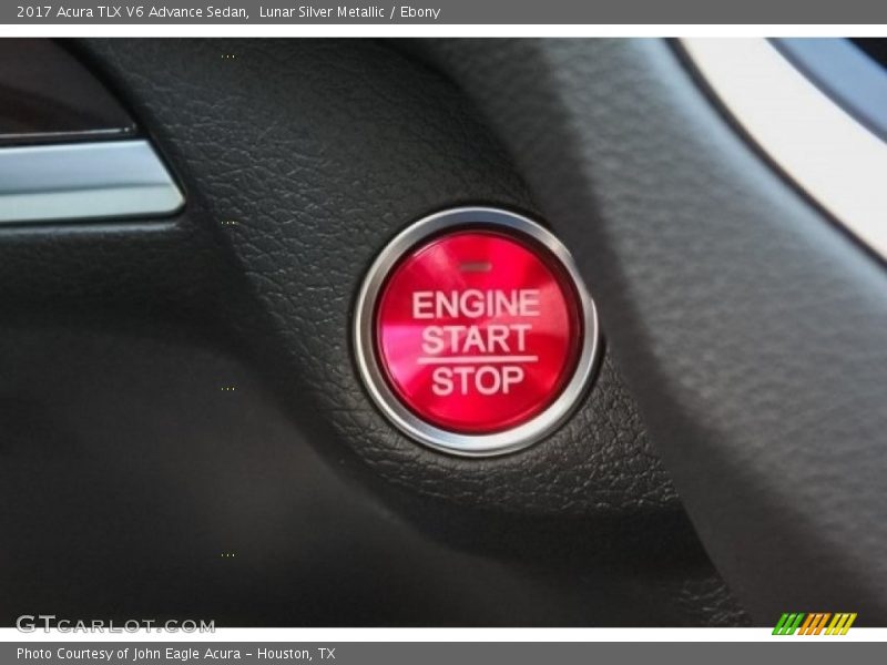 Lunar Silver Metallic / Ebony 2017 Acura TLX V6 Advance Sedan