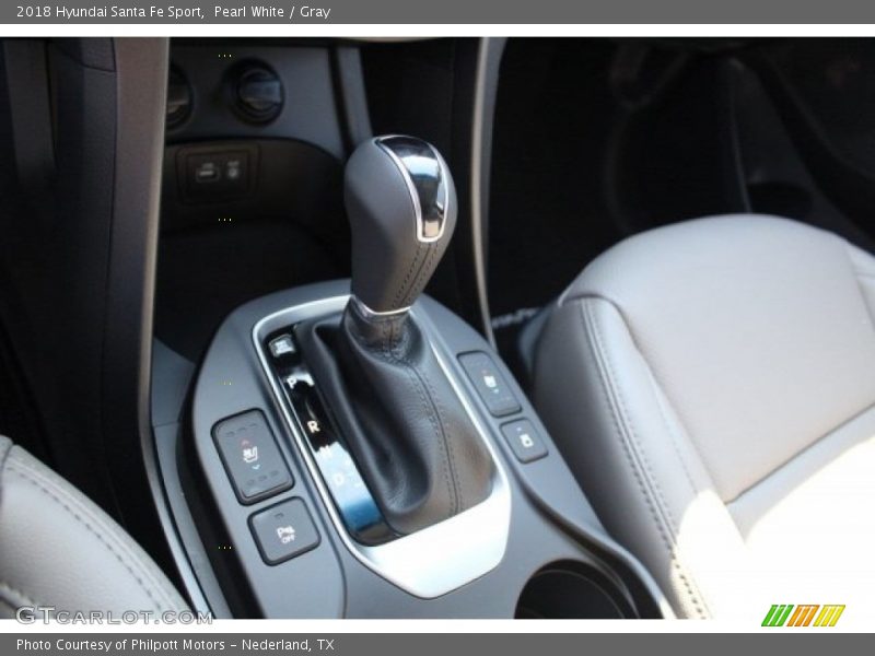Pearl White / Gray 2018 Hyundai Santa Fe Sport