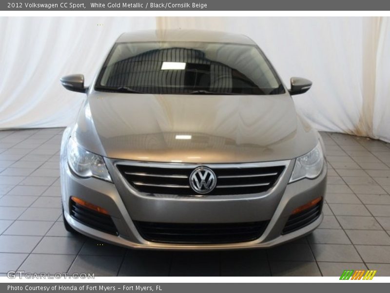 White Gold Metallic / Black/Cornsilk Beige 2012 Volkswagen CC Sport