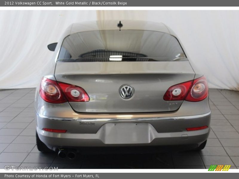 White Gold Metallic / Black/Cornsilk Beige 2012 Volkswagen CC Sport