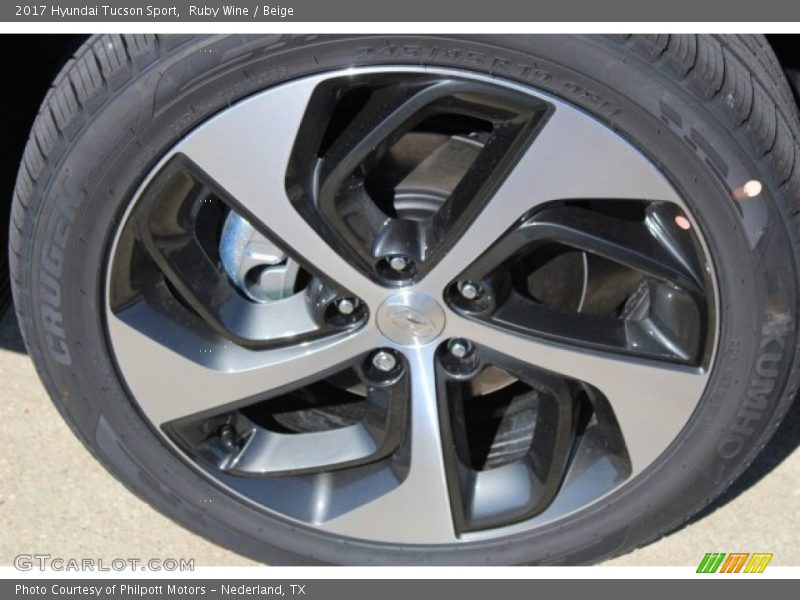 Ruby Wine / Beige 2017 Hyundai Tucson Sport