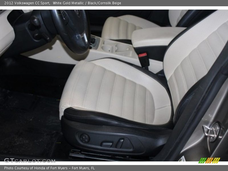 White Gold Metallic / Black/Cornsilk Beige 2012 Volkswagen CC Sport