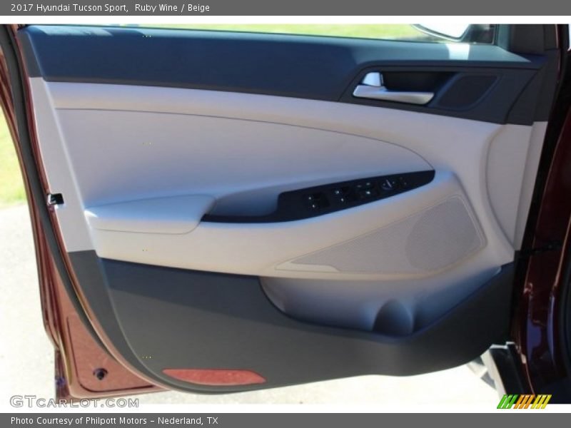 Ruby Wine / Beige 2017 Hyundai Tucson Sport