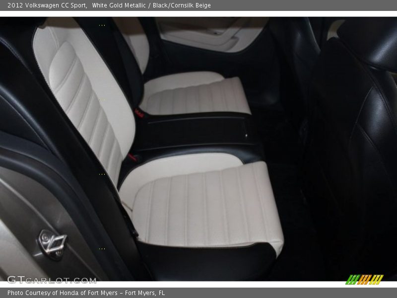 White Gold Metallic / Black/Cornsilk Beige 2012 Volkswagen CC Sport