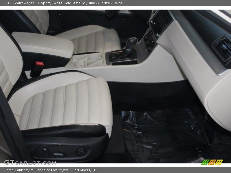 White Gold Metallic / Black/Cornsilk Beige 2012 Volkswagen CC Sport