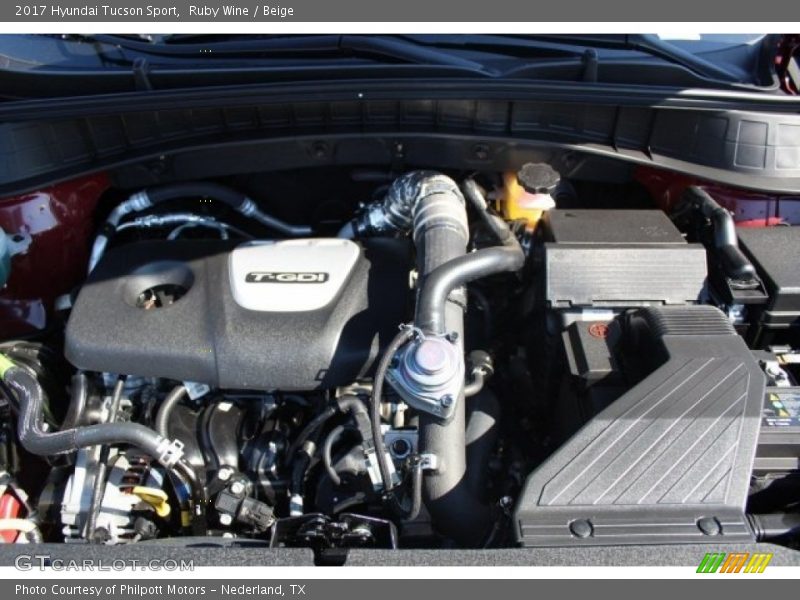 Ruby Wine / Beige 2017 Hyundai Tucson Sport