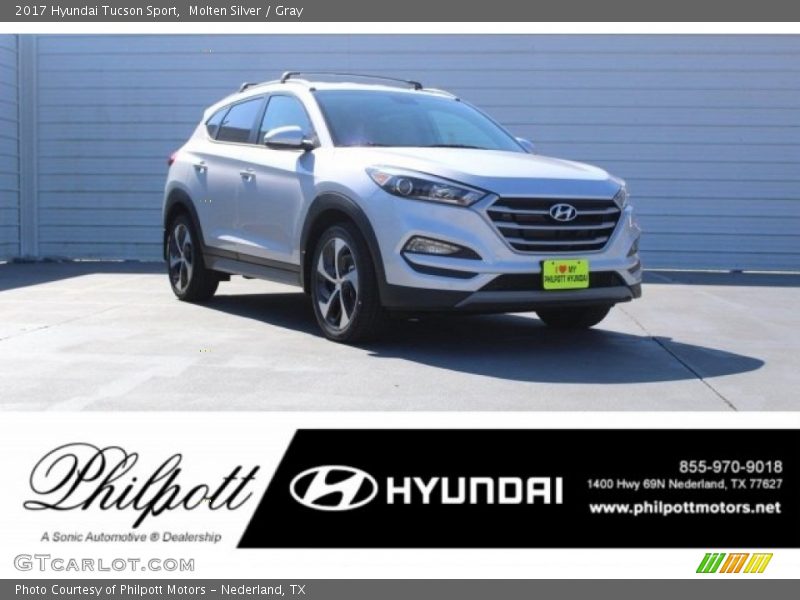 Molten Silver / Gray 2017 Hyundai Tucson Sport