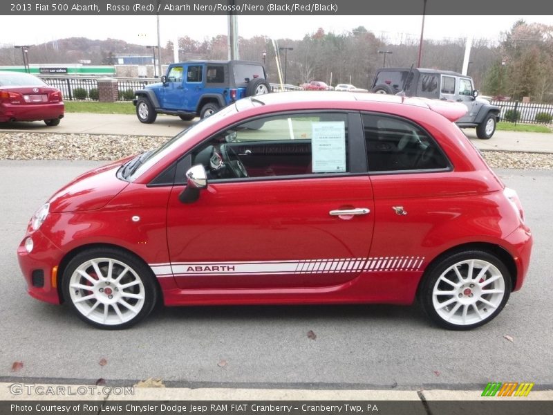 Rosso (Red) / Abarth Nero/Rosso/Nero (Black/Red/Black) 2013 Fiat 500 Abarth