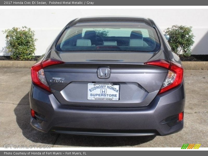 Polished Metal Metallic / Gray 2017 Honda Civic EX Sedan