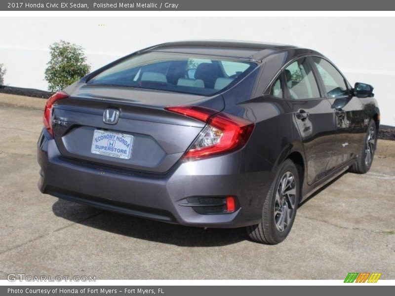 Polished Metal Metallic / Gray 2017 Honda Civic EX Sedan