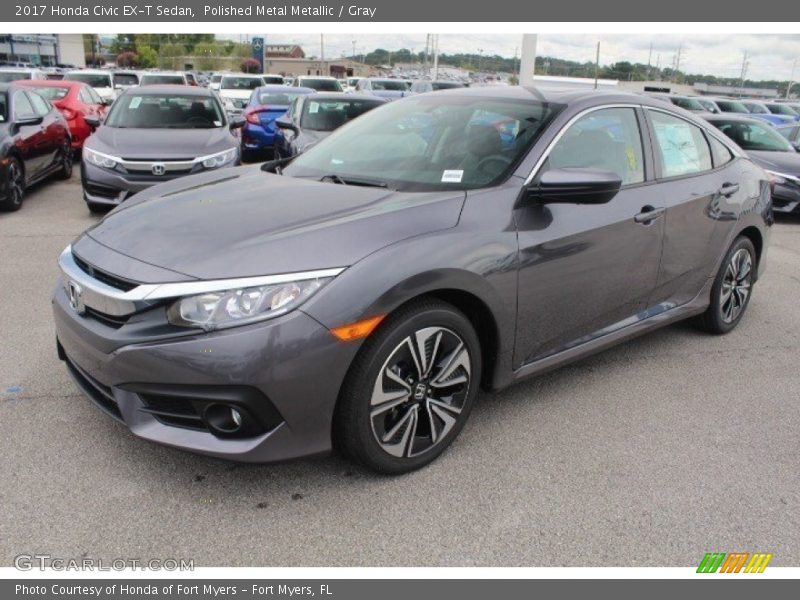 Polished Metal Metallic / Gray 2017 Honda Civic EX-T Sedan