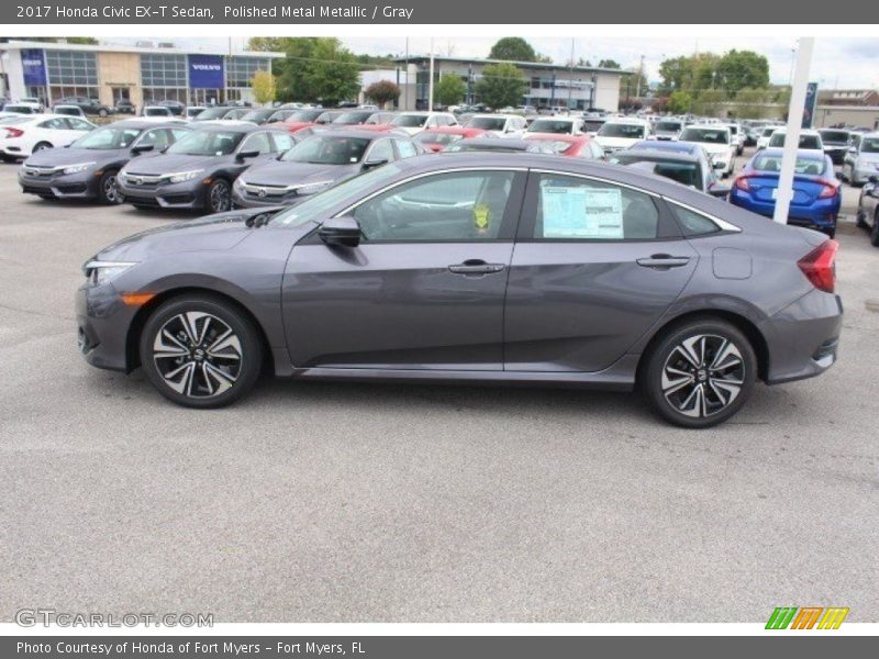 Polished Metal Metallic / Gray 2017 Honda Civic EX-T Sedan