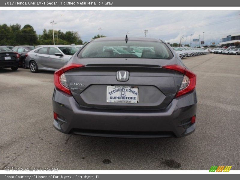 Polished Metal Metallic / Gray 2017 Honda Civic EX-T Sedan