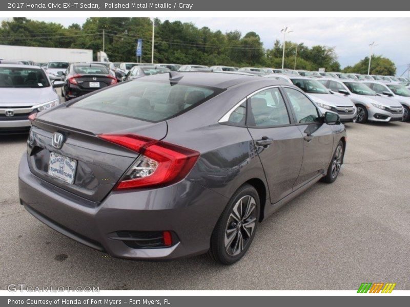 Polished Metal Metallic / Gray 2017 Honda Civic EX-T Sedan