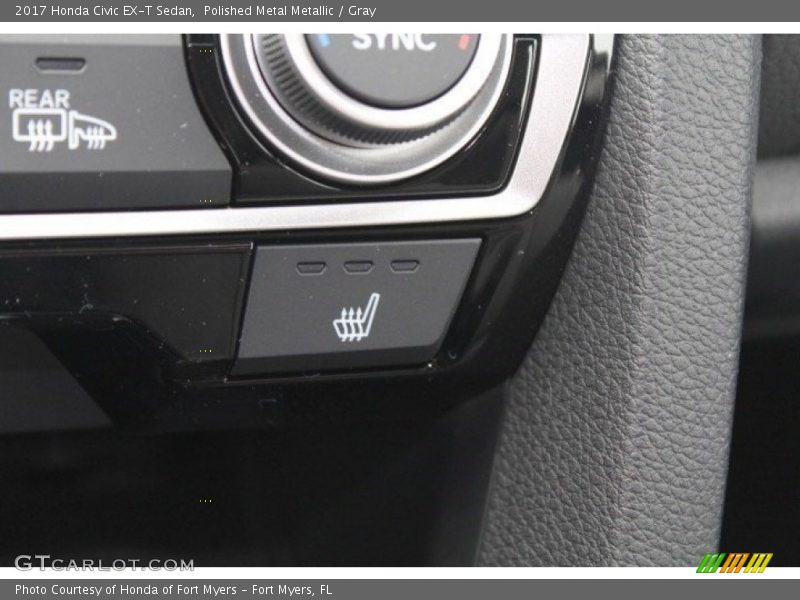 Polished Metal Metallic / Gray 2017 Honda Civic EX-T Sedan