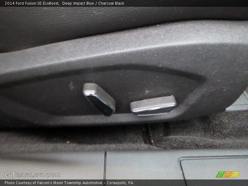 Deep Impact Blue / Charcoal Black 2014 Ford Fusion SE EcoBoost