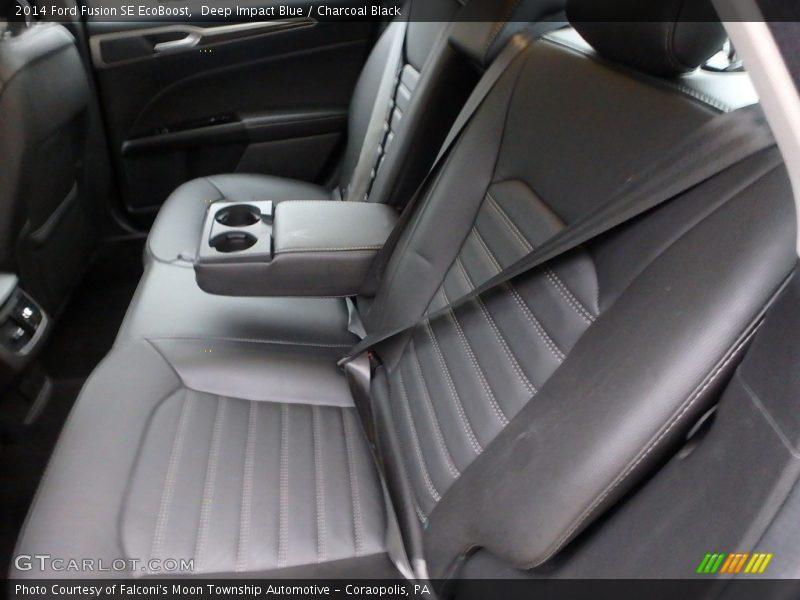 Deep Impact Blue / Charcoal Black 2014 Ford Fusion SE EcoBoost