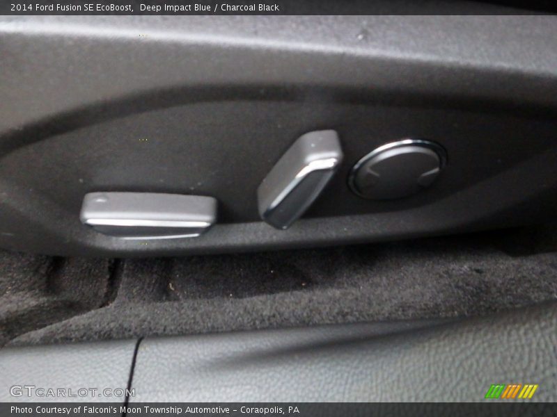 Deep Impact Blue / Charcoal Black 2014 Ford Fusion SE EcoBoost