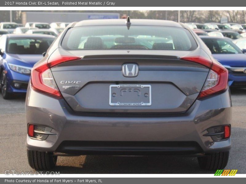 Polished Metal Metallic / Gray 2017 Honda Civic EX-L Sedan