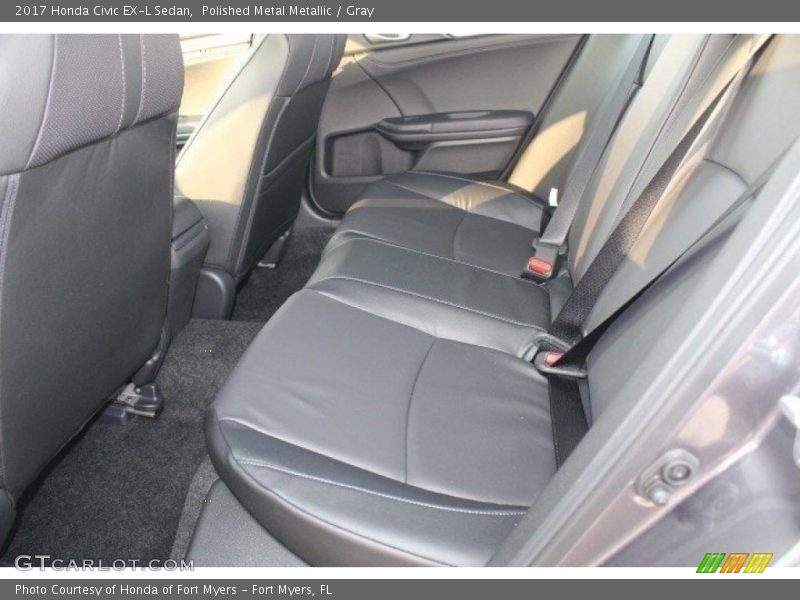 Polished Metal Metallic / Gray 2017 Honda Civic EX-L Sedan