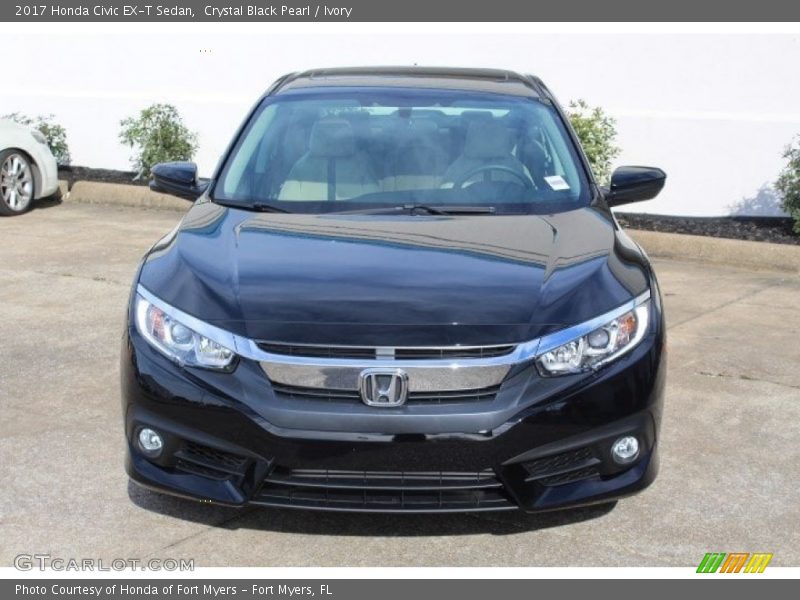 Crystal Black Pearl / Ivory 2017 Honda Civic EX-T Sedan