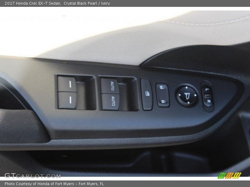 Crystal Black Pearl / Ivory 2017 Honda Civic EX-T Sedan