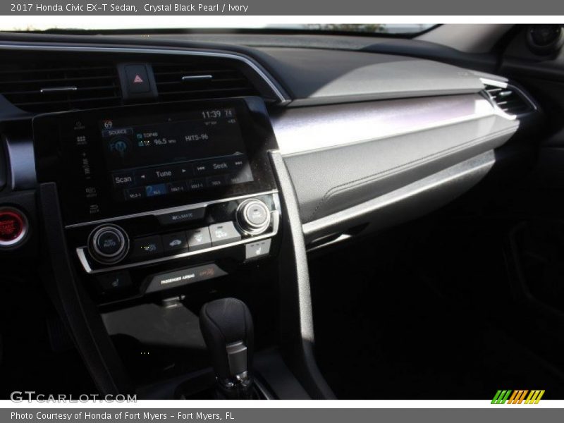 Crystal Black Pearl / Ivory 2017 Honda Civic EX-T Sedan