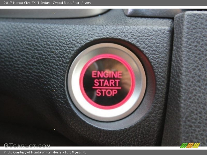 Crystal Black Pearl / Ivory 2017 Honda Civic EX-T Sedan