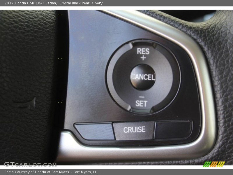 Crystal Black Pearl / Ivory 2017 Honda Civic EX-T Sedan
