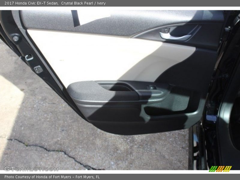 Crystal Black Pearl / Ivory 2017 Honda Civic EX-T Sedan