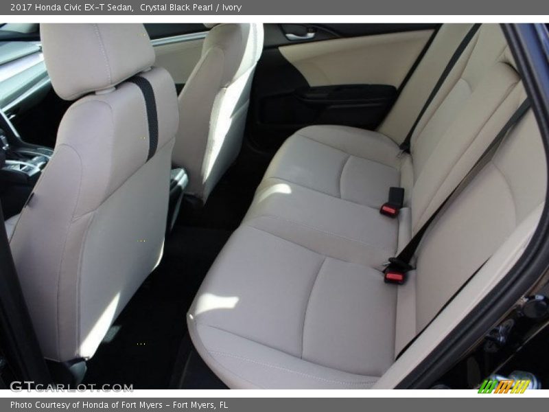 Crystal Black Pearl / Ivory 2017 Honda Civic EX-T Sedan
