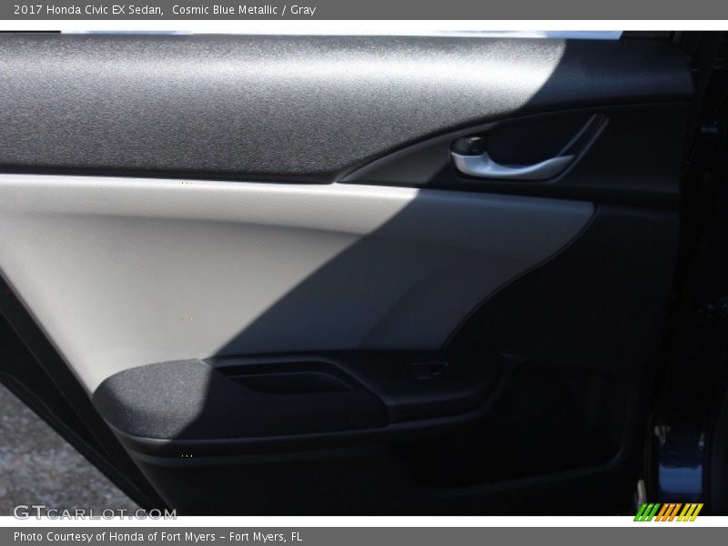 Cosmic Blue Metallic / Gray 2017 Honda Civic EX Sedan
