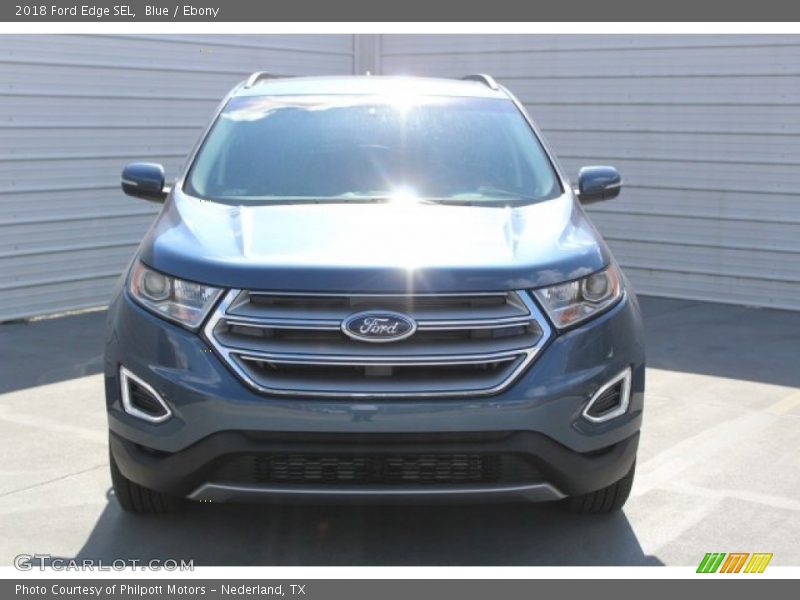 Blue / Ebony 2018 Ford Edge SEL