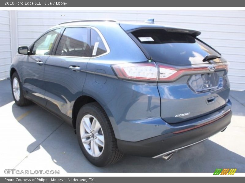 Blue / Ebony 2018 Ford Edge SEL