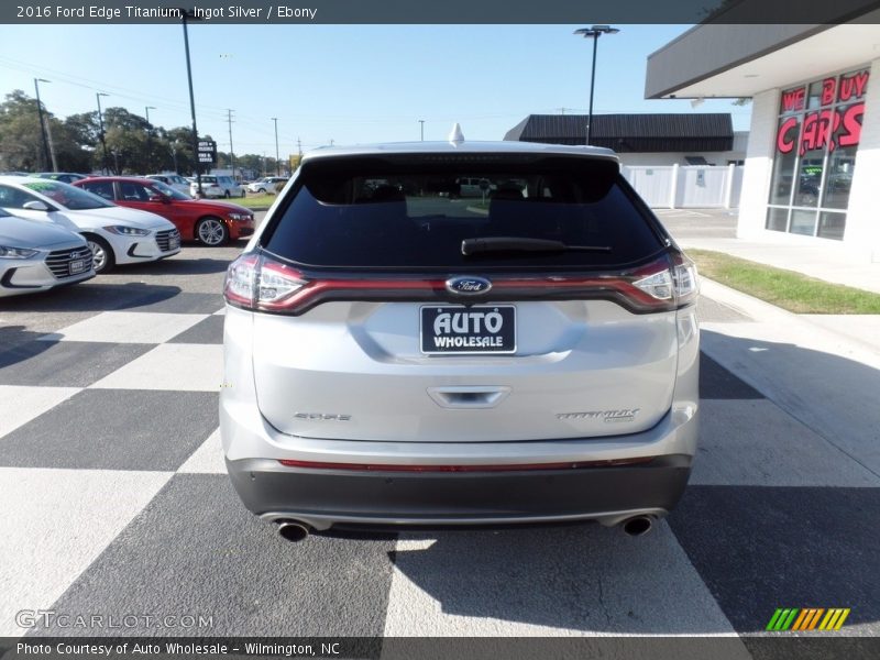 Ingot Silver / Ebony 2016 Ford Edge Titanium