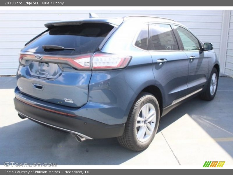 Blue / Ebony 2018 Ford Edge SEL