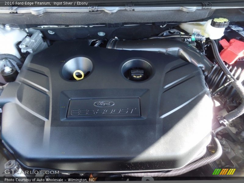 Ingot Silver / Ebony 2016 Ford Edge Titanium