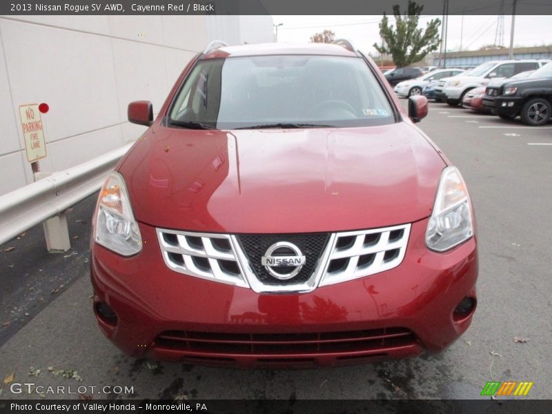 Cayenne Red / Black 2013 Nissan Rogue SV AWD