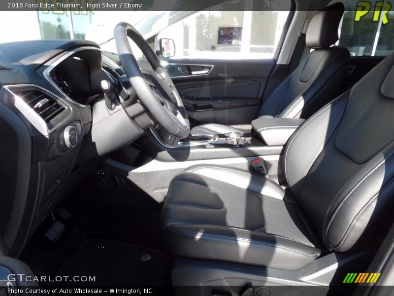 Ingot Silver / Ebony 2016 Ford Edge Titanium