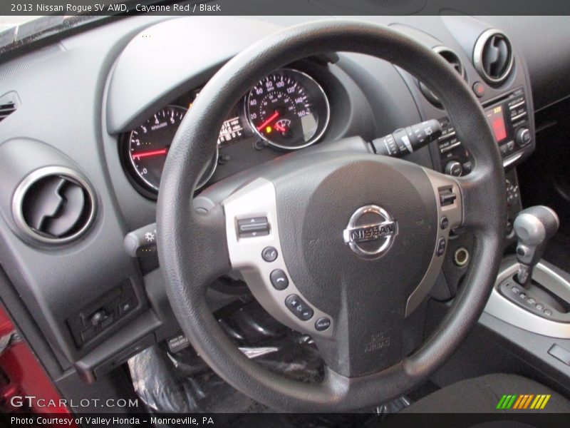 Cayenne Red / Black 2013 Nissan Rogue SV AWD