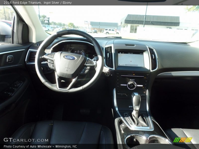 Ingot Silver / Ebony 2016 Ford Edge Titanium