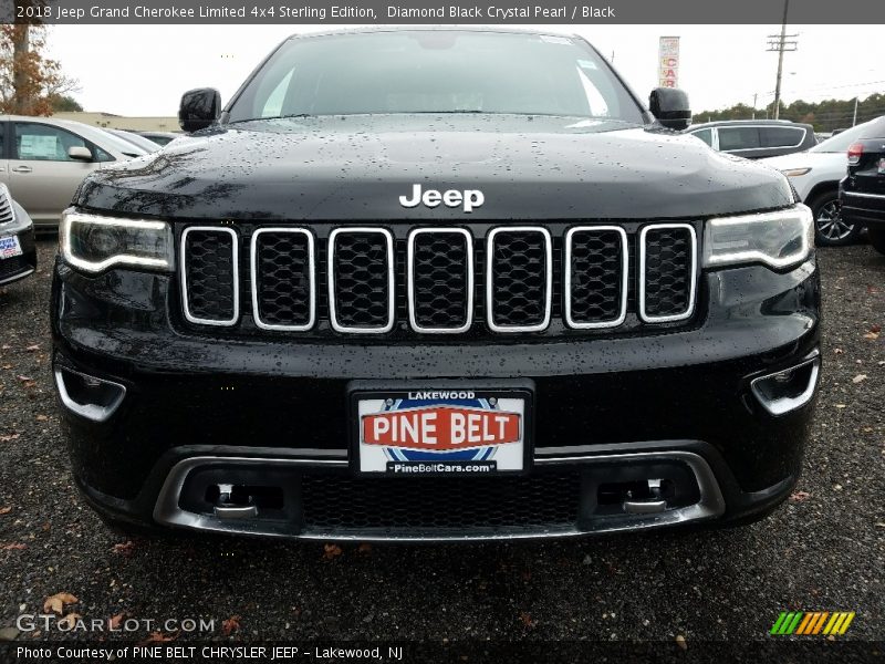 Diamond Black Crystal Pearl / Black 2018 Jeep Grand Cherokee Limited 4x4 Sterling Edition