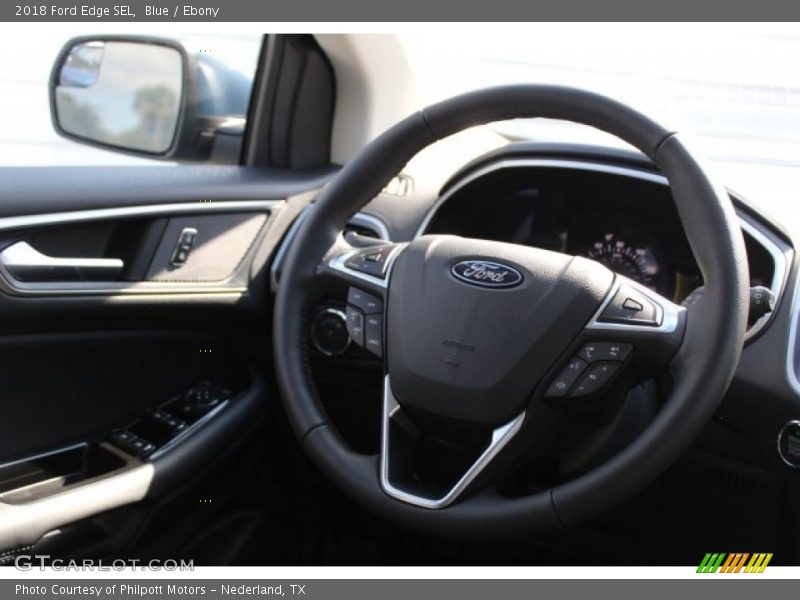 Blue / Ebony 2018 Ford Edge SEL