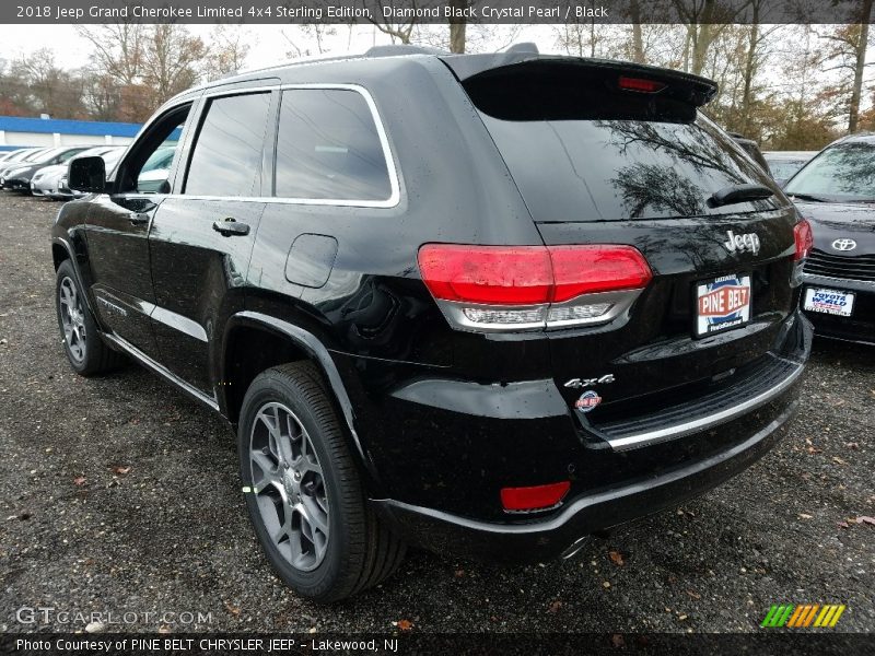 Diamond Black Crystal Pearl / Black 2018 Jeep Grand Cherokee Limited 4x4 Sterling Edition