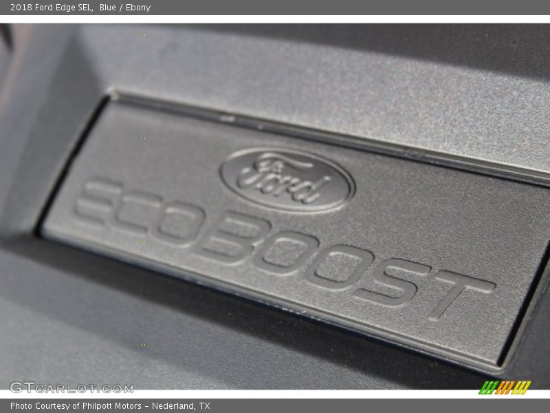 Blue / Ebony 2018 Ford Edge SEL