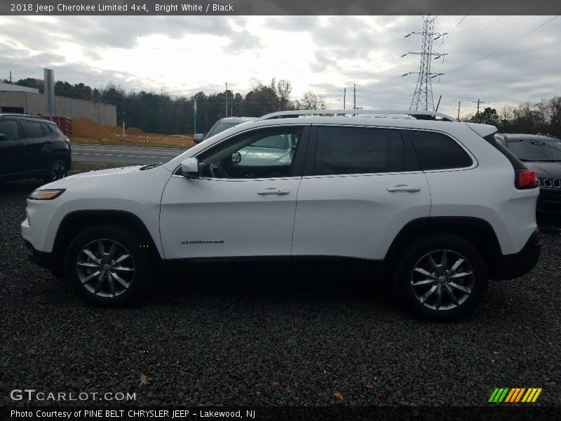 Bright White / Black 2018 Jeep Cherokee Limited 4x4