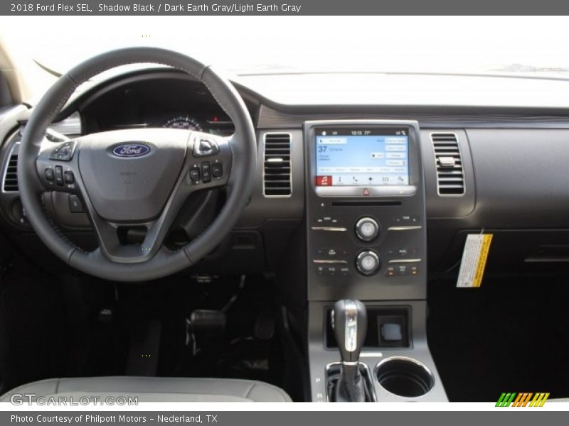 Shadow Black / Dark Earth Gray/Light Earth Gray 2018 Ford Flex SEL