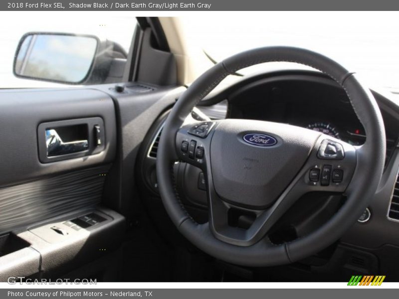 Shadow Black / Dark Earth Gray/Light Earth Gray 2018 Ford Flex SEL