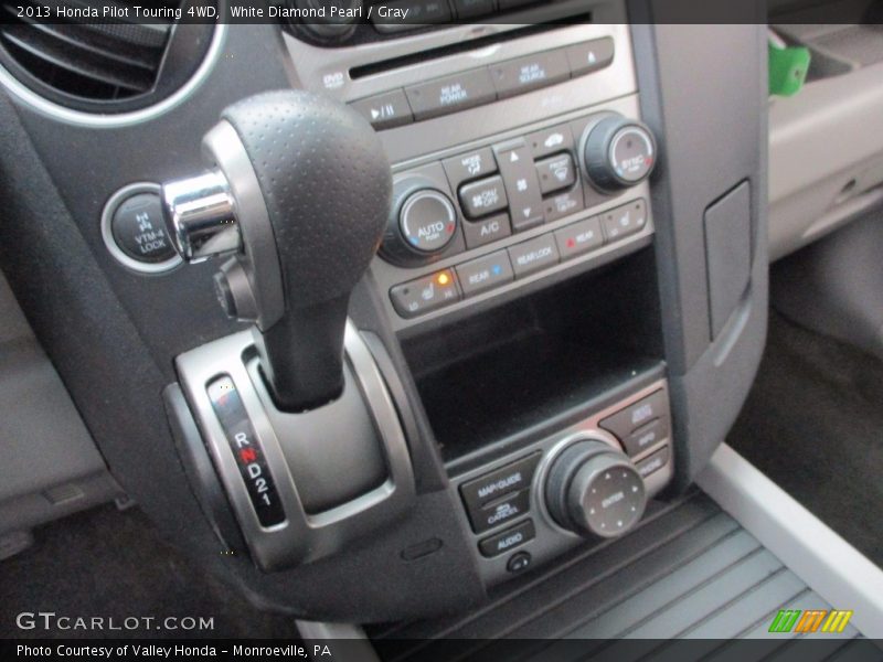 White Diamond Pearl / Gray 2013 Honda Pilot Touring 4WD