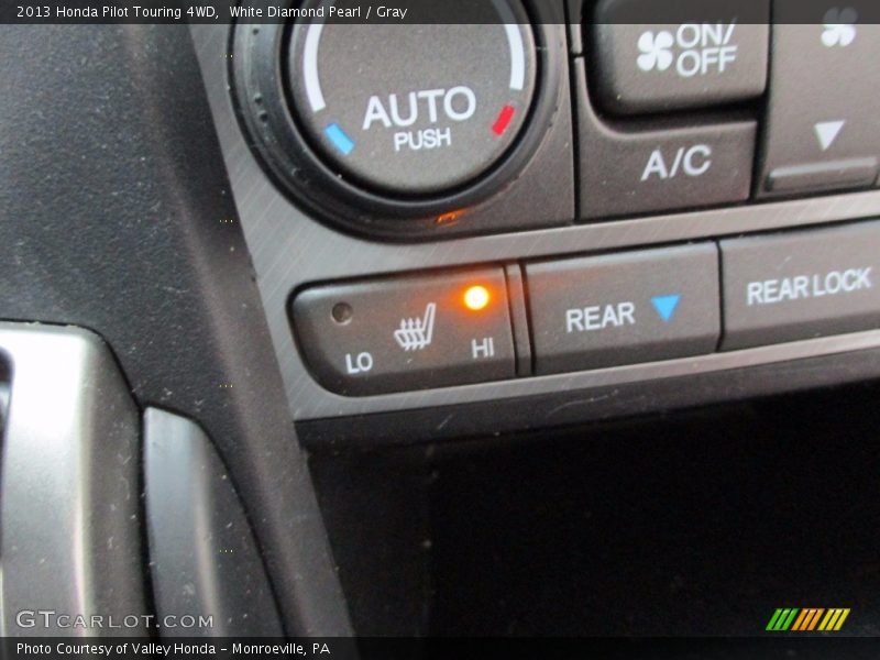 White Diamond Pearl / Gray 2013 Honda Pilot Touring 4WD